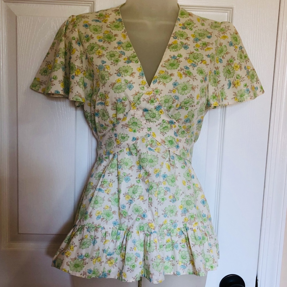 Vintage & Handmade Country Chic Boho Top